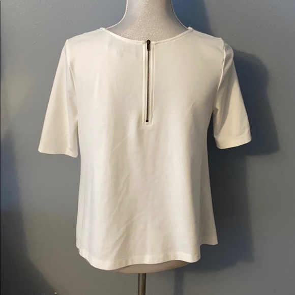 White Floral Appliqué Top - Picture 4 of 7